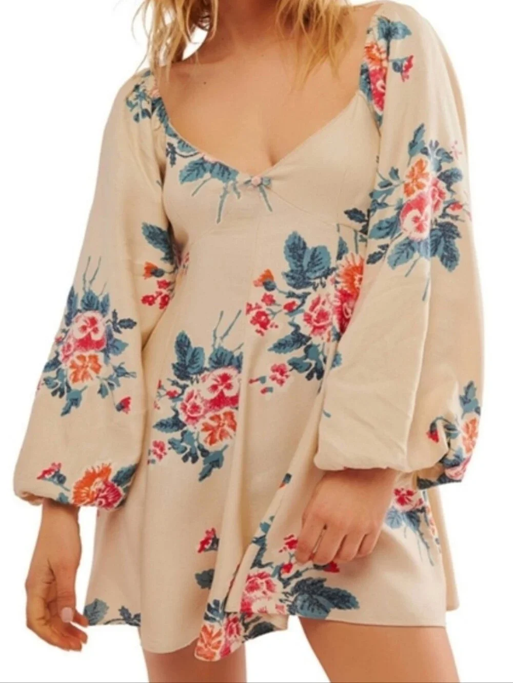Free People Francesca Floral Mini Dress